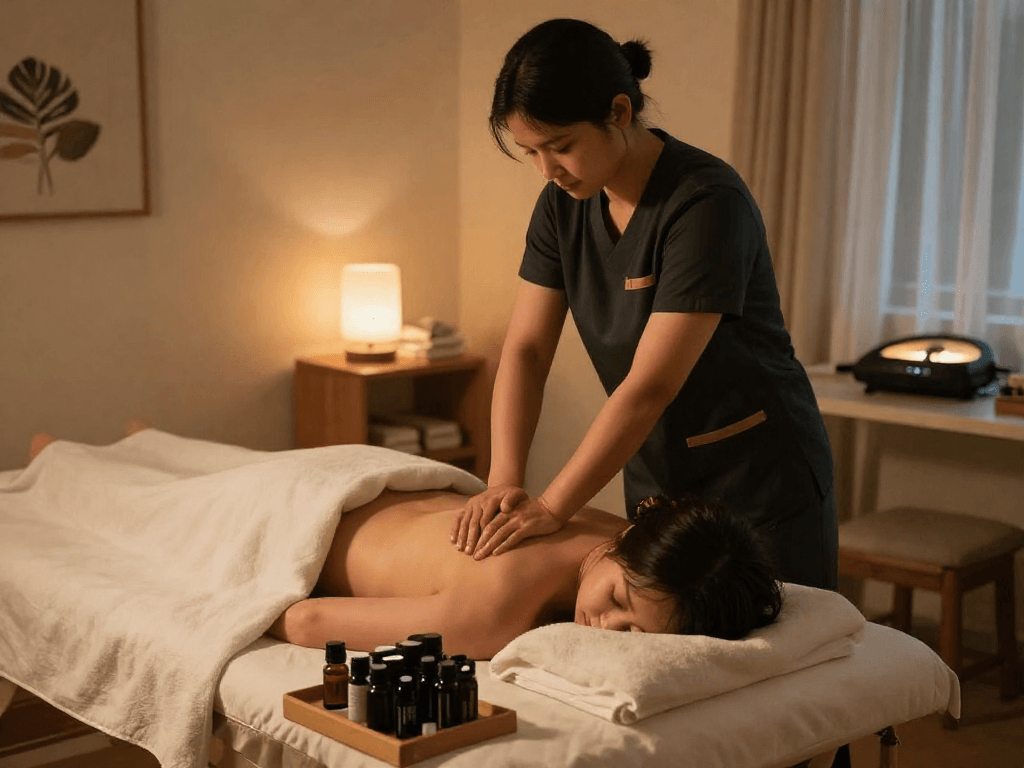 Experience premium 파주출장마사지 in a tranquil home setting with professional service.