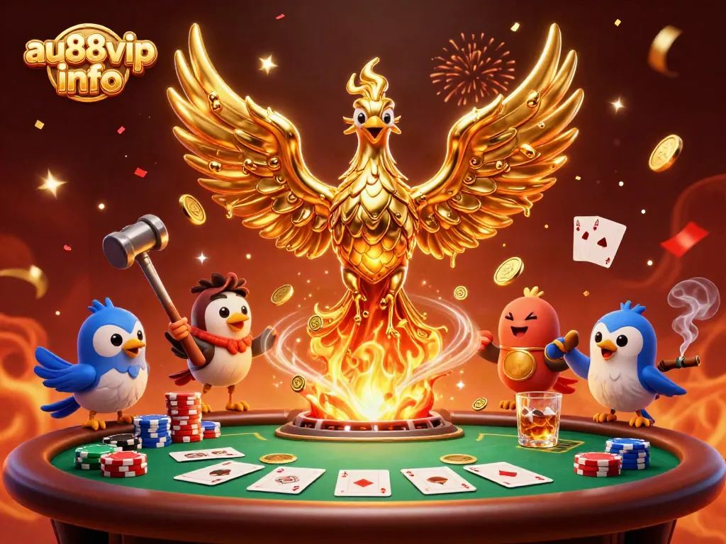 Experience thrilling excitement at au88vip info with an unforgettable golden phoenix symbolizing prosperity.