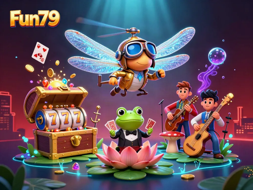 Engage in thrilling gameplay at Fun79 with vibrant casino characters and stunning visuals.