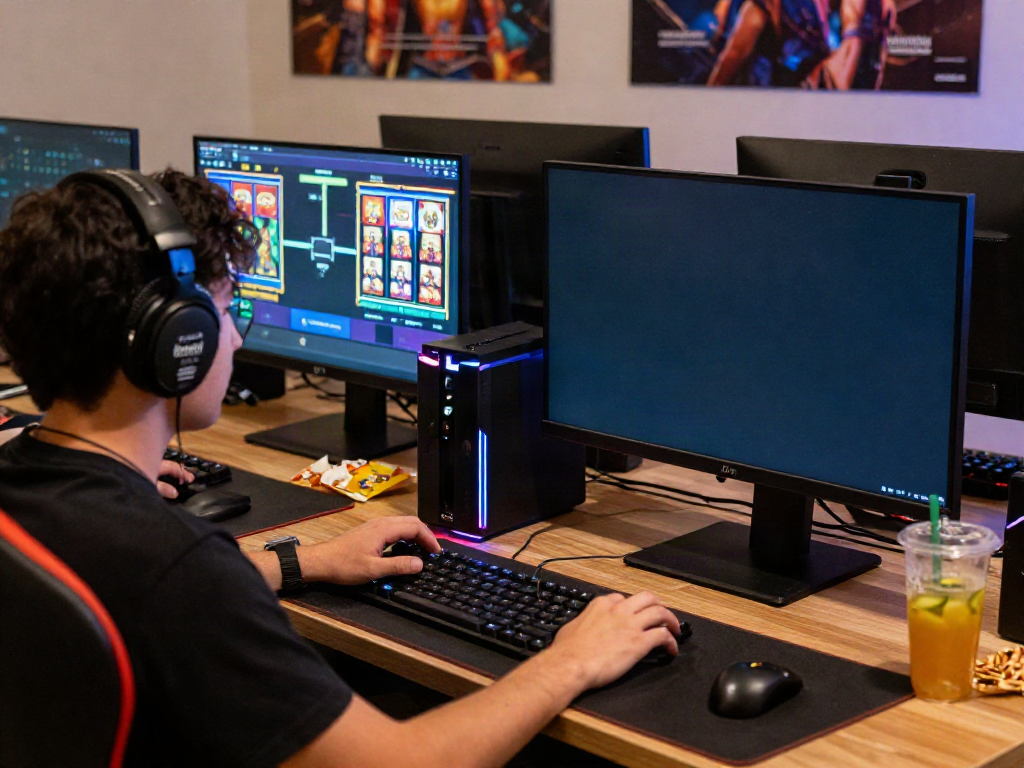 Nohuwin online gaming scene showcasing player excitement at https://choinohu.vip/ with vibrant slot games and immersive atmosphere.