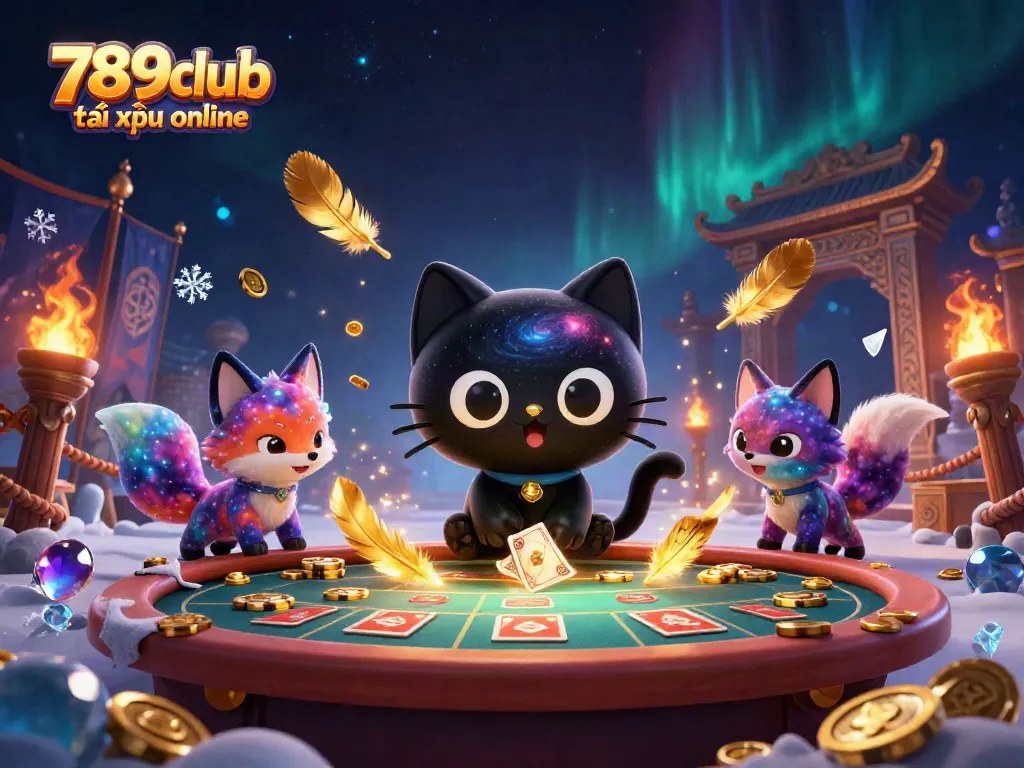 Engage in thrilling actions at 789club tài xỉu online with cosmic elements, vibrant characters, and dynamic effects.