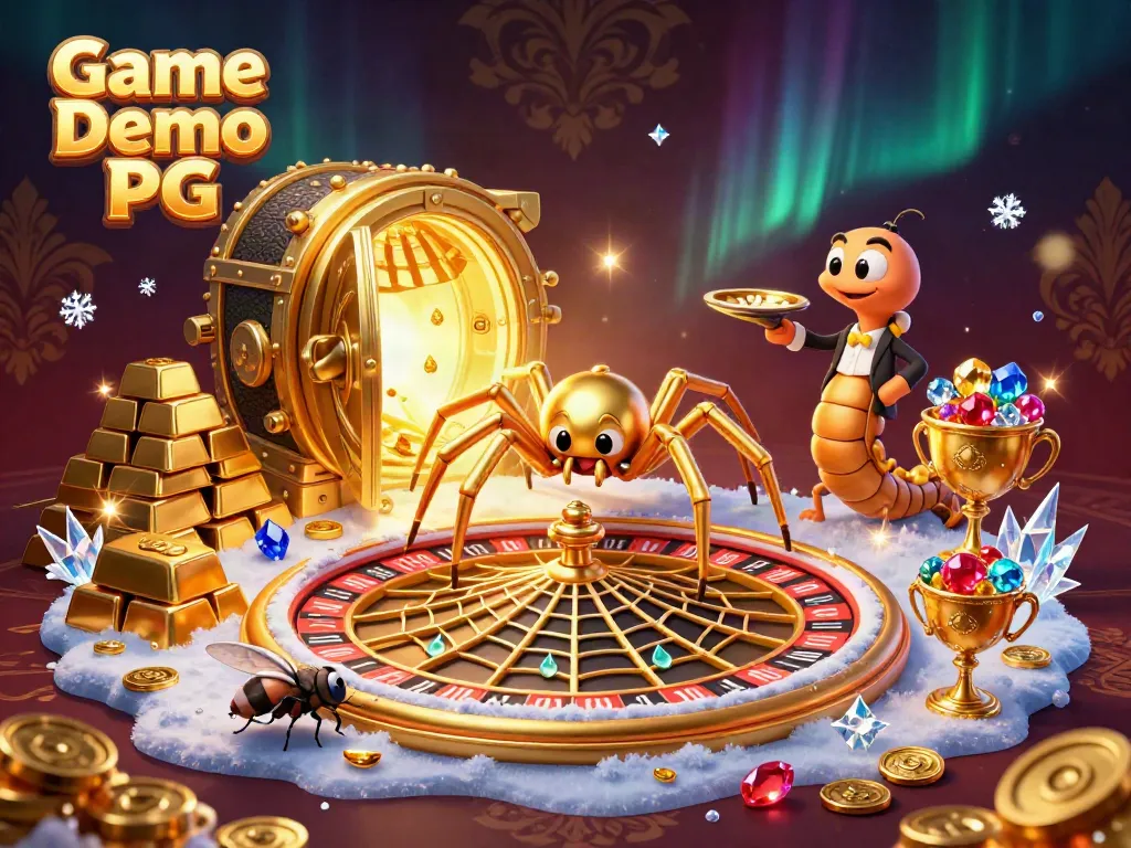 Experience the excitement in Game Demo PG with croupiers, gold treasures, and interactive elements.