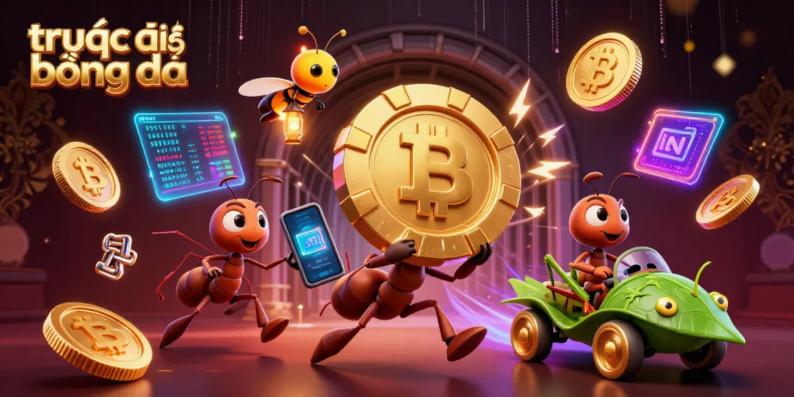 Experience thrilling trực tiếp bóng đá with animated ants stealing poker chips in a vibrant digital scene.