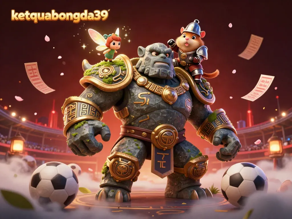Experience thrilling sports visuals with ketquabongda39's energetic scene featuring characters in dynamic action.