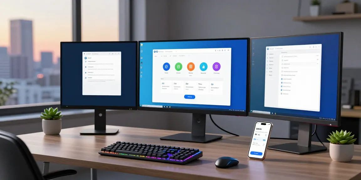 WPS Download interface displayed on a vibrant monitor in a productive workspace.