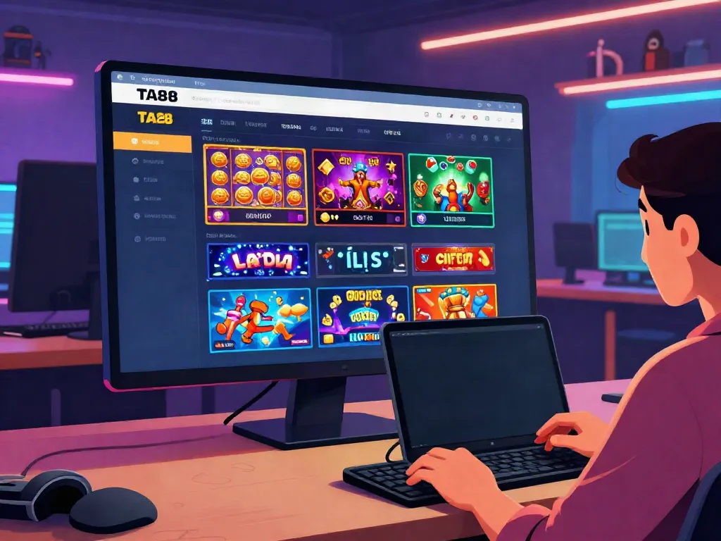 Interactive gaming experience on https://ta88.network/ showcasing excitement and variety of online betting.